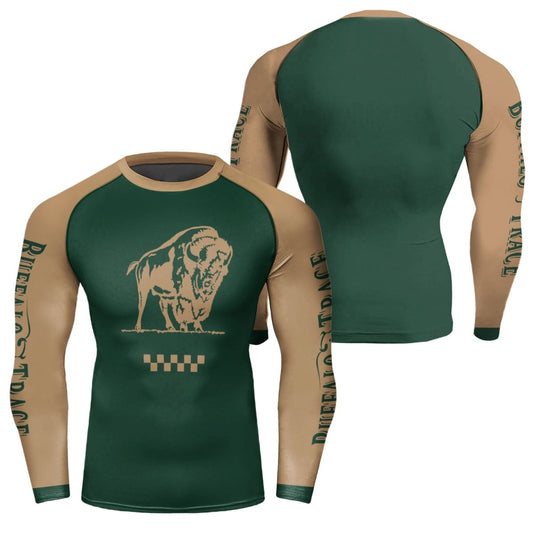 Buffalo Trace Green Rash Guard - VinoVogue.com