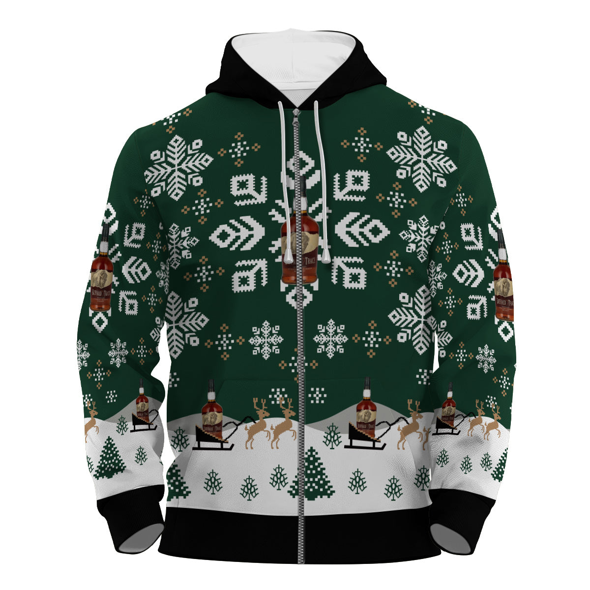 Buffalo Trace Snowflake Pullover & Zip Hoodie