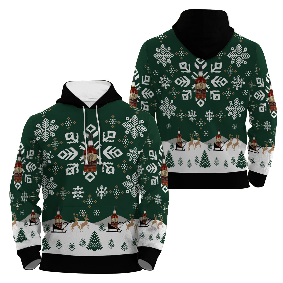 Buffalo Trace Snowflake Pullover & Zip Hoodie
