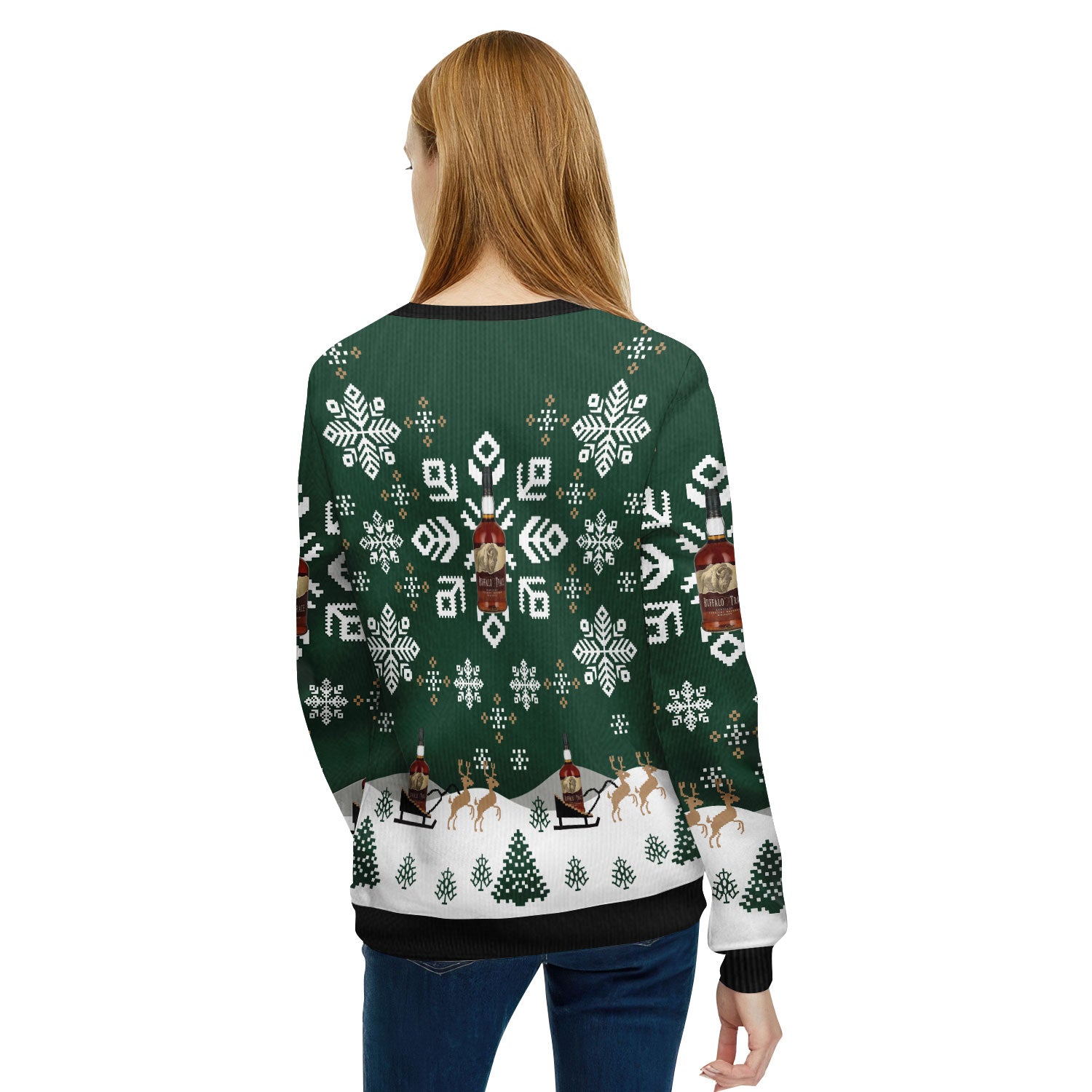 Buffalo Trace Snowflake Ugly Sweater