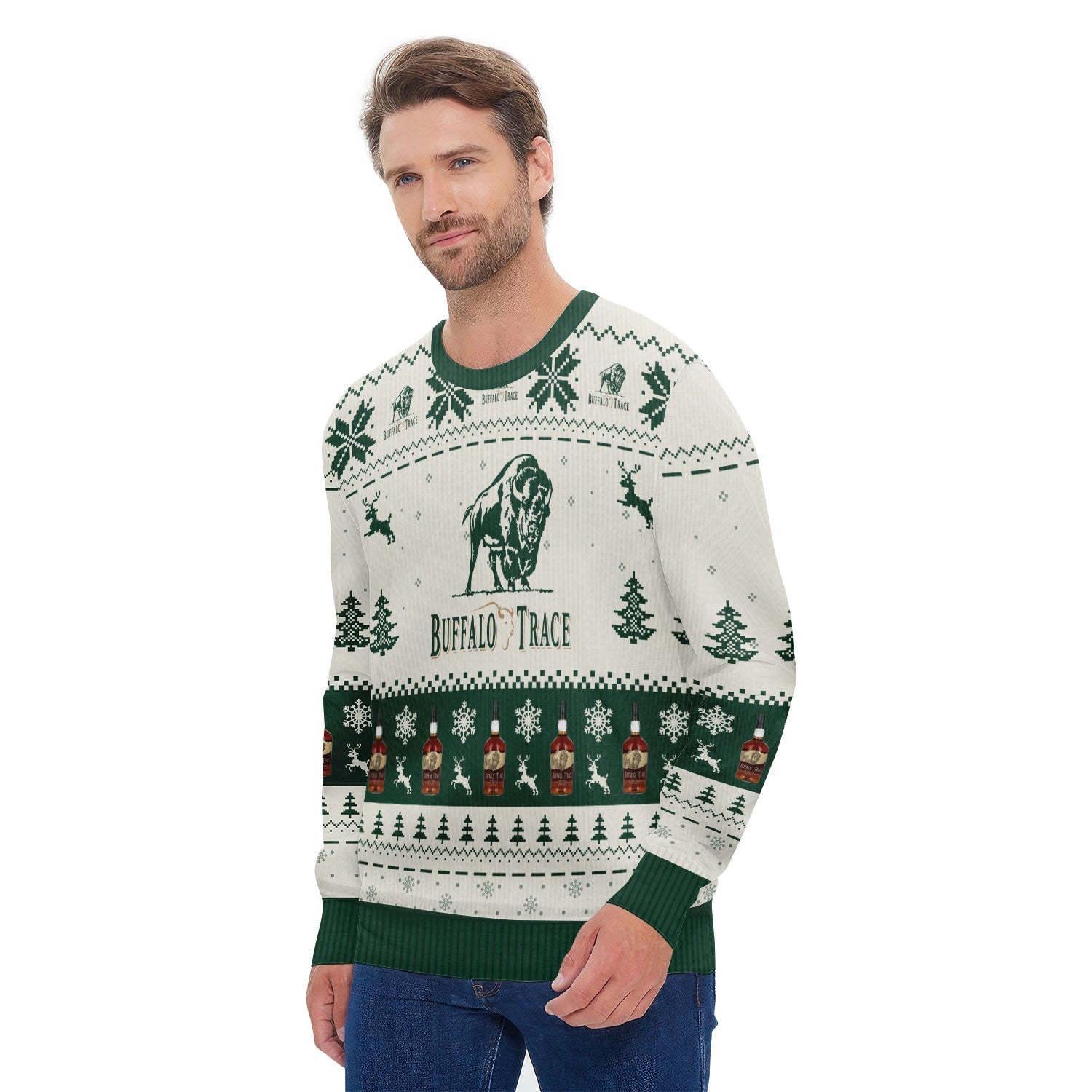 Busch Light Snowy Sips Ugly Sweater