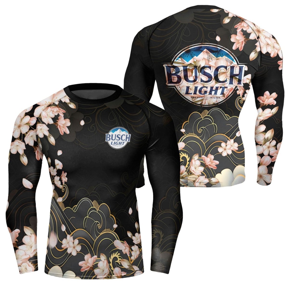 Busch Light Blossom Rash Guard - VinoVogue.com