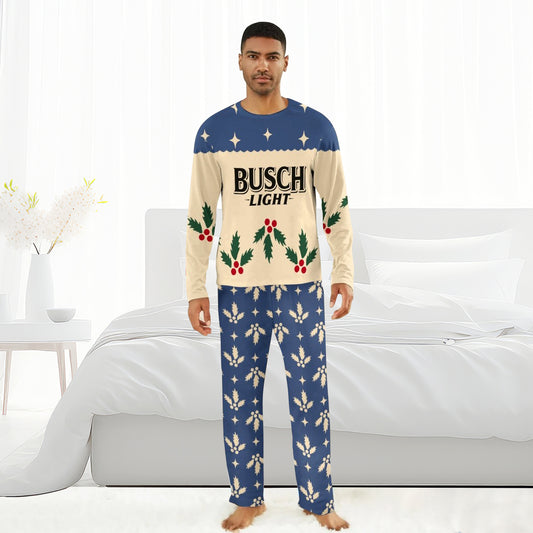 Busch Light Christmas Cherry Family Pajamas Set