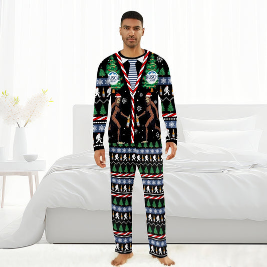 Busch Light Christmas Bigfoot Family Pajamas Set