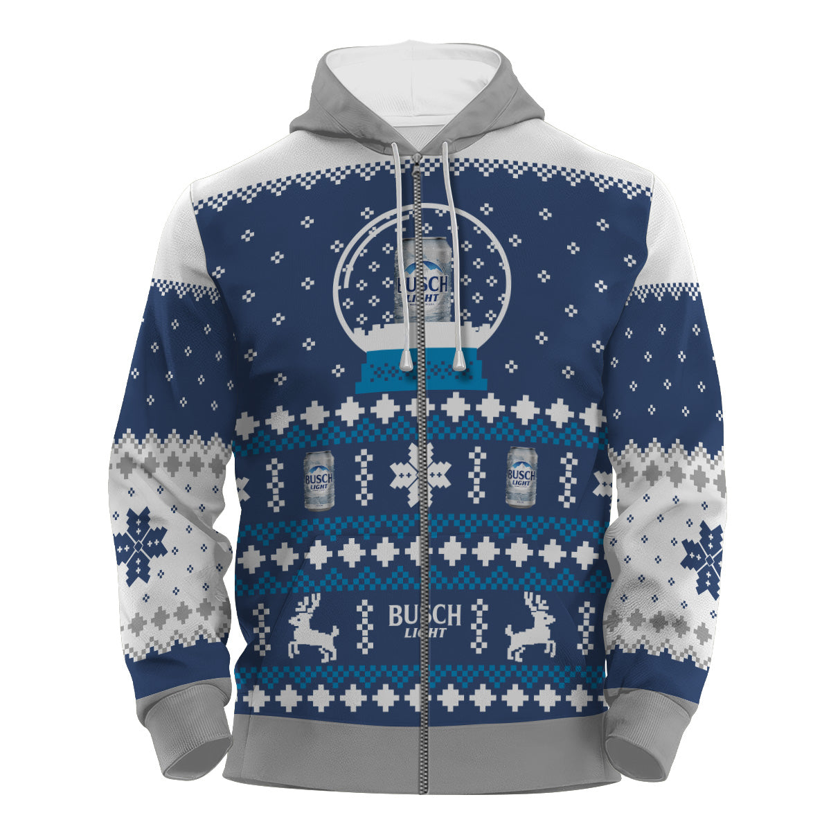 Busch Light Christmas Crystal Ball Pullover & Zip Hoodie