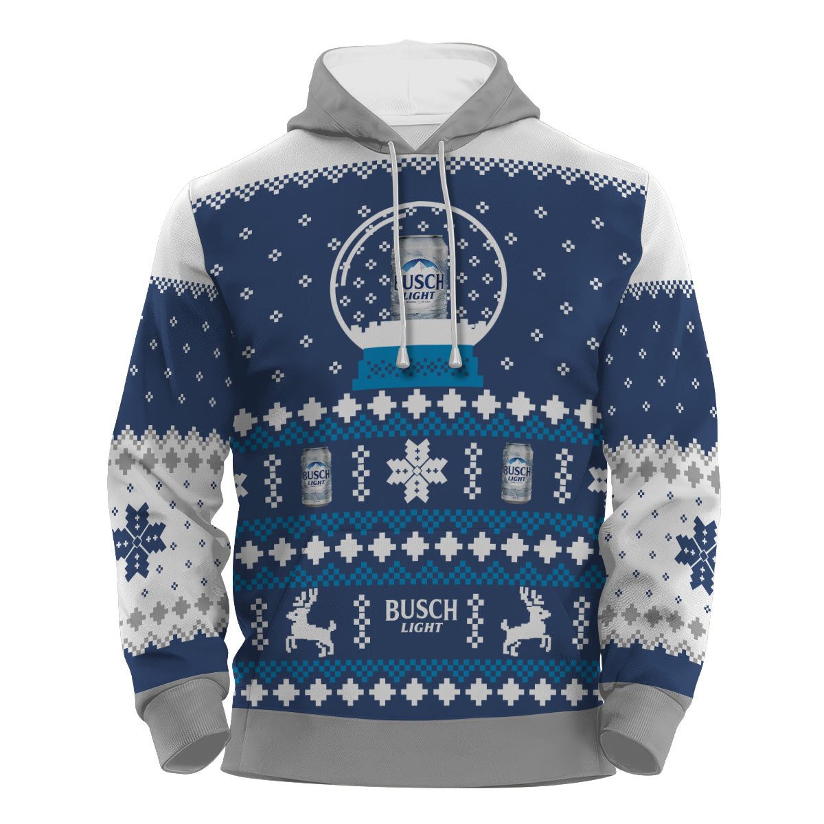 Busch Light Christmas Crystal Ball Pullover & Zip Hoodie