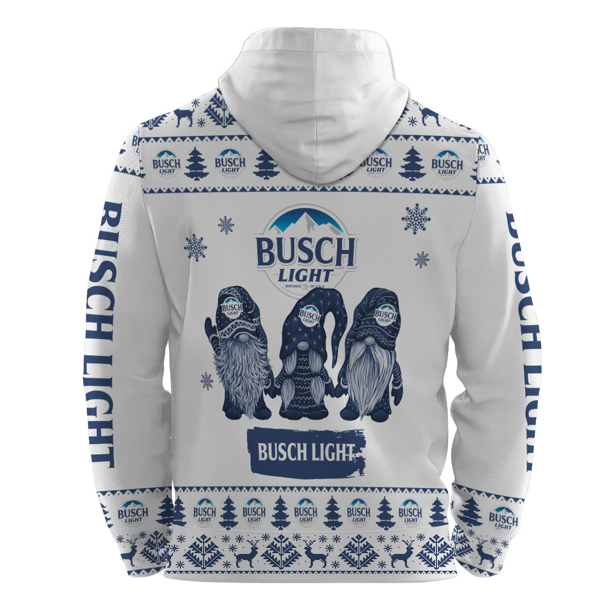 Busch Light Christmas Gnomies Pullover & Zip Hoodie