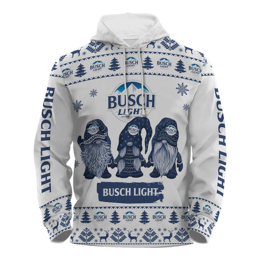 Busch Light Christmas Gnomies Pullover & Zip Hoodie