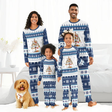 Busch Light Christmas Tree Family Pajamas Set