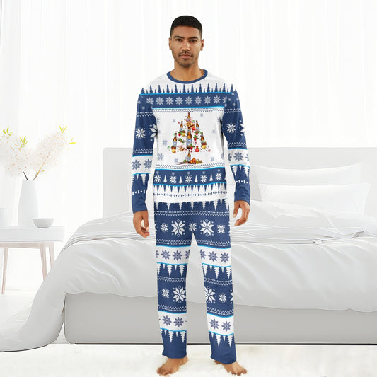Busch Light Christmas Tree Family Pajamas Set