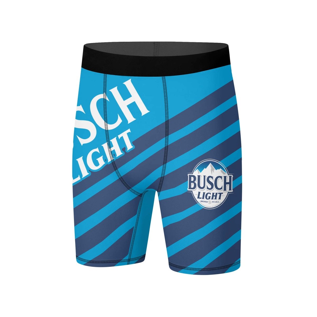 Busch Light Diagonal Stripe Compression Shorts - VinoVogue.com
