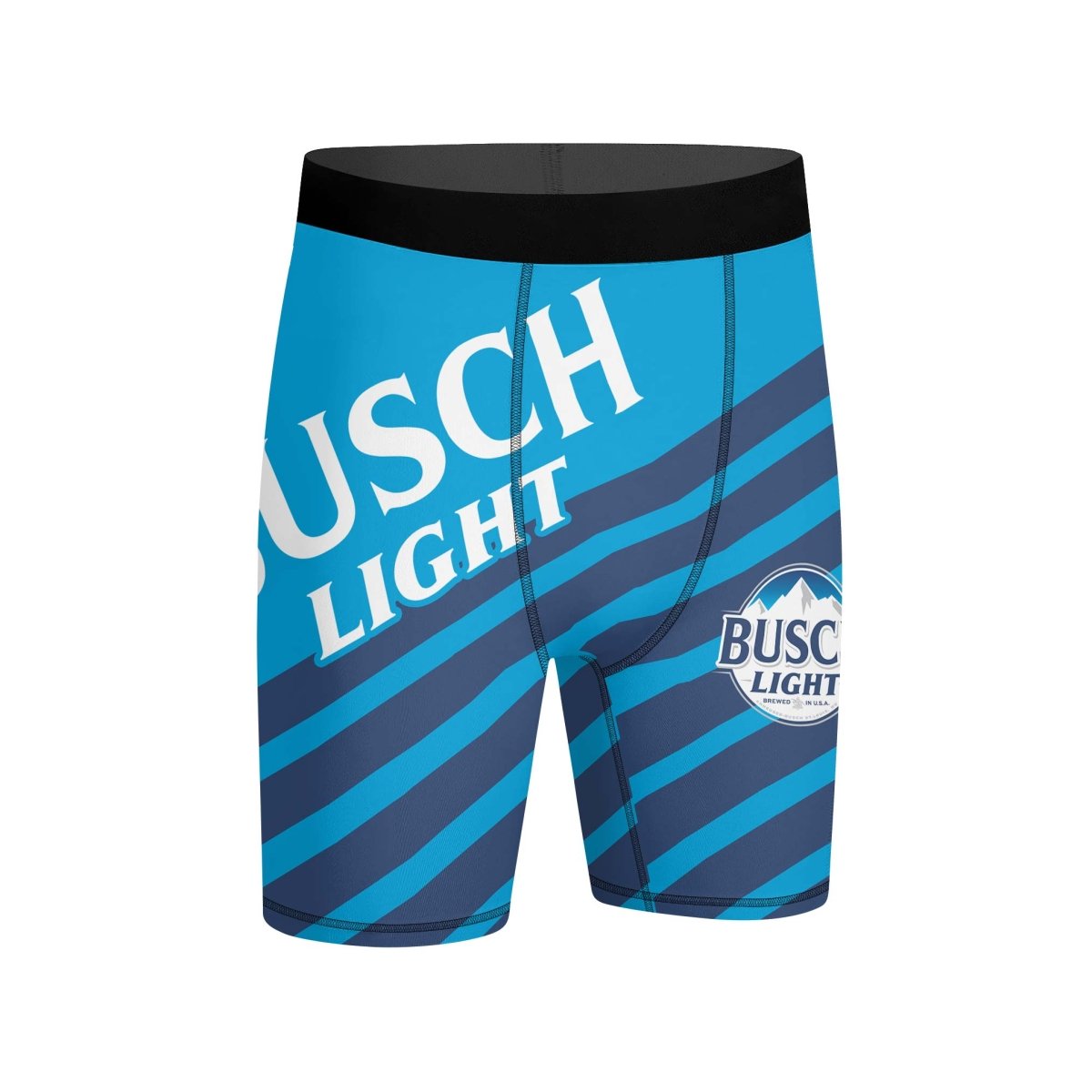 Busch Light Diagonal Stripe Compression Shorts - VinoVogue.com