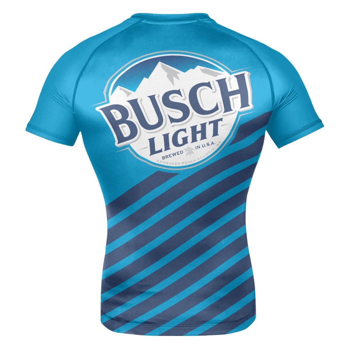 Busch Light Diagonal Stripe Rash Guard - VinoVogue.com