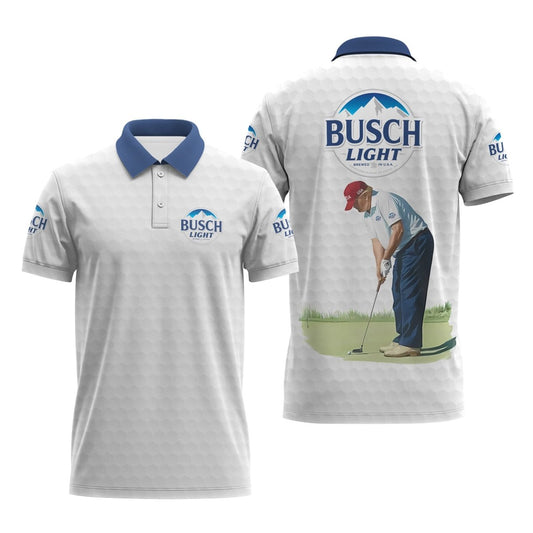 Busch Light Donald Trump Golf Polo Shirt - VinoVogue.com