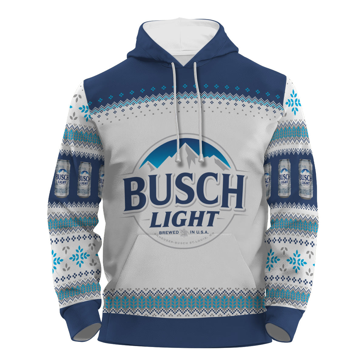 Busch Light Festive Holiday Pullover & Zip Hoodie