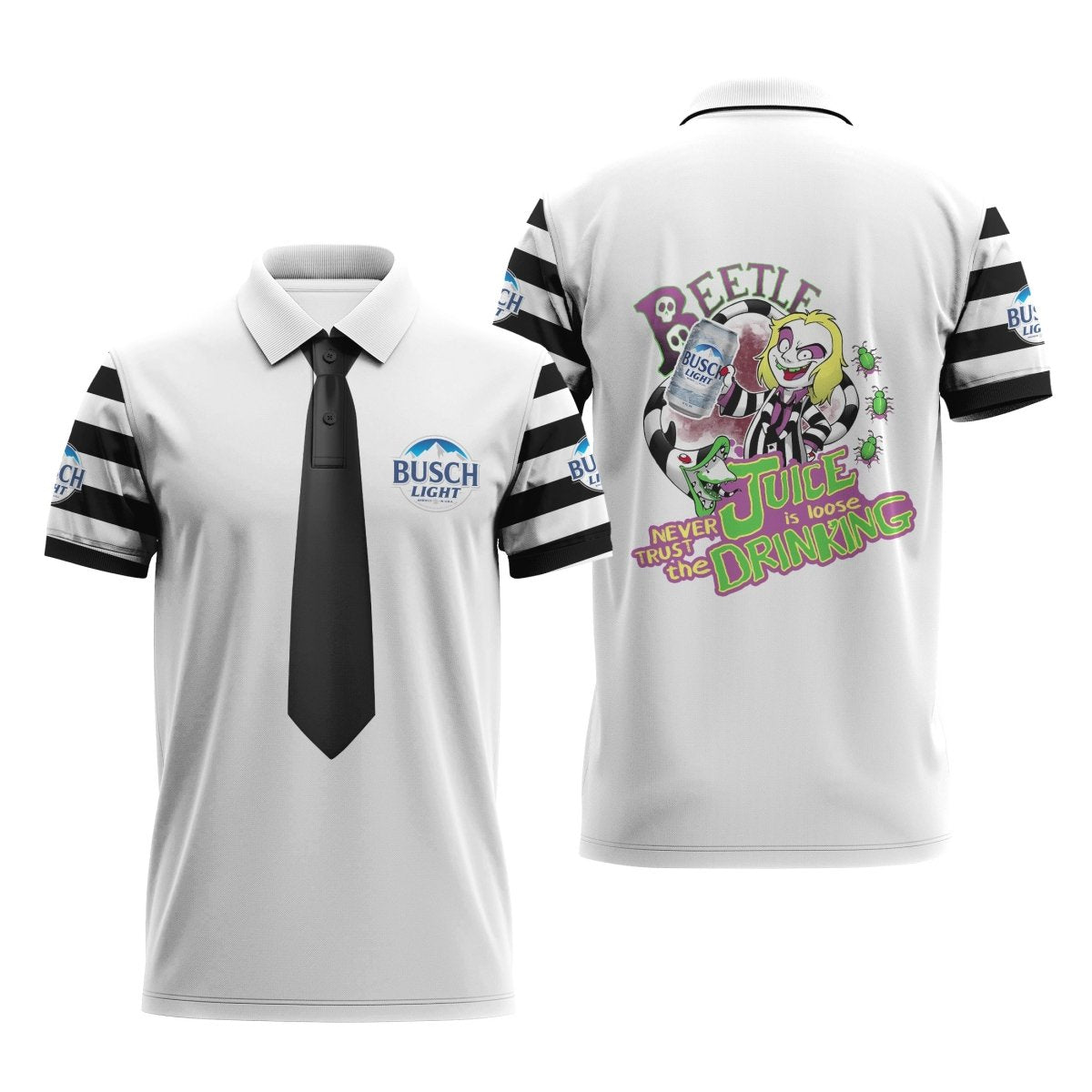 Busch Light Is Beetlejuice Drink Polo Shirt - VinoVogue.com