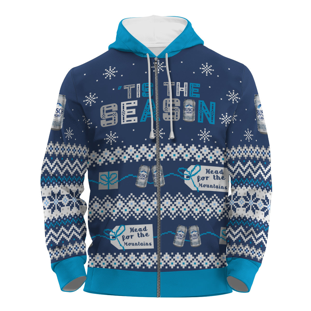 Busch Light Tis The Season Pullover & Zip Hoodie