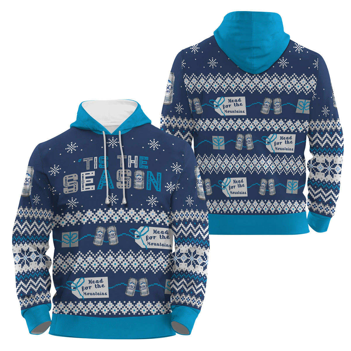 Busch Light Tis The Season Pullover & Zip Hoodie