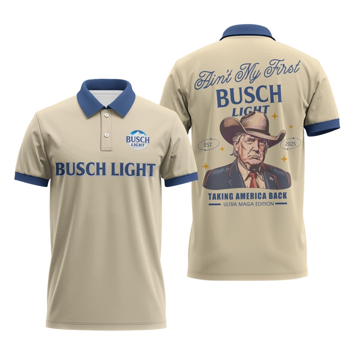 Busch Light Trump Polo Shirt - VinoVogue.com
