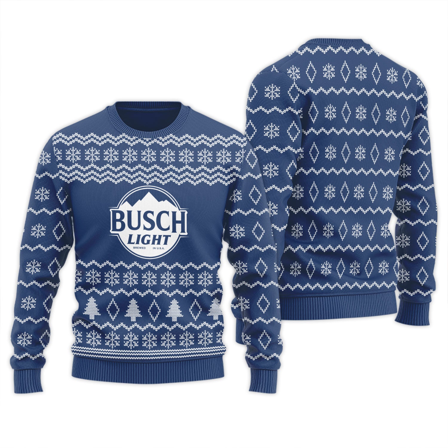 Busch Light Winter Festive Ugly Sweater