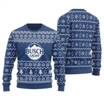 Busch Light Winter Festive Ugly Sweater