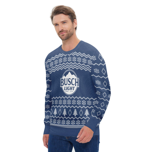 Busch Light Winter Festive Ugly Sweater