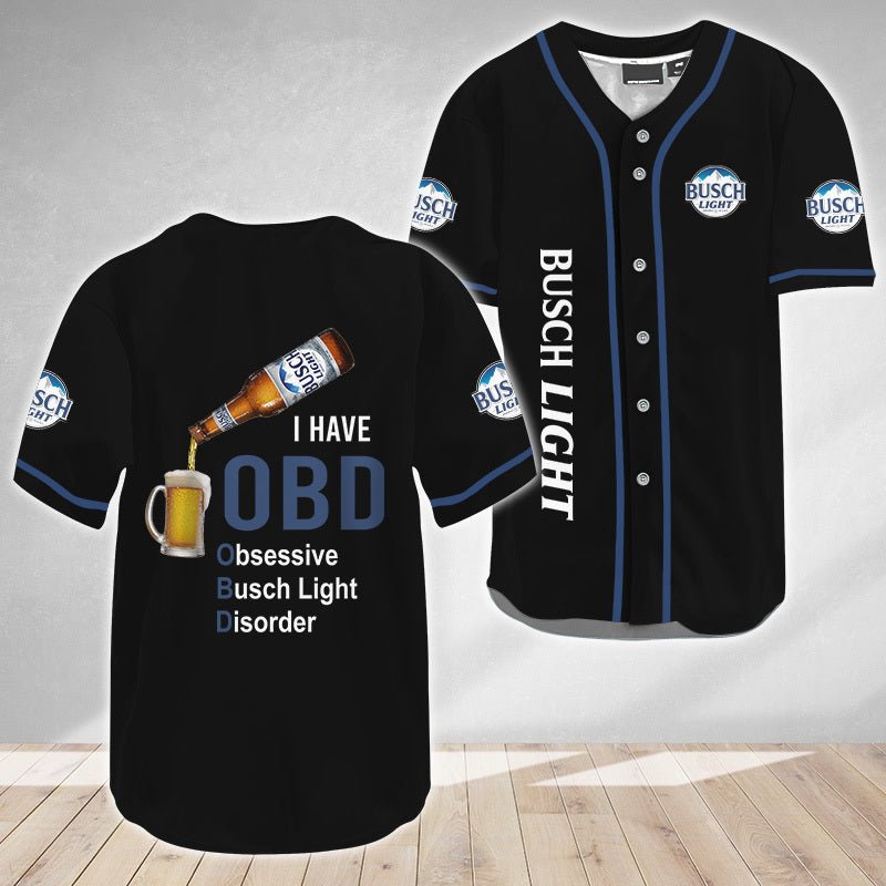 I Have OBD Busch Light Baseball Jersey - VinoVogue.com