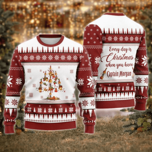 Captain Morgan Christmas Tree Ugly Sweater - VinoVogue.com