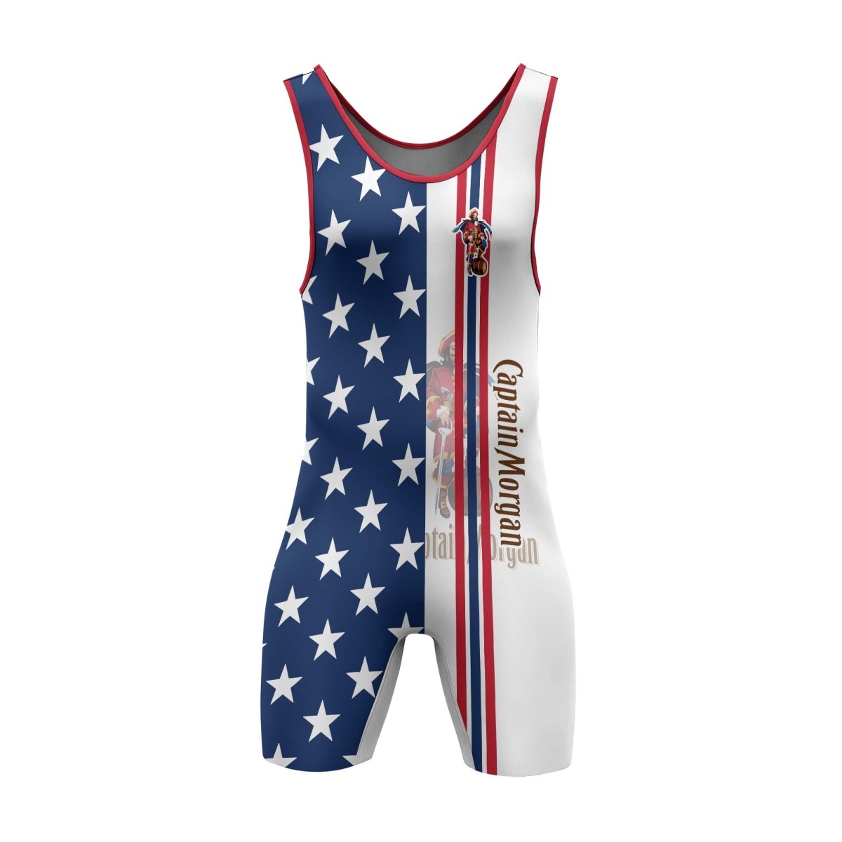 Captain Morgan Fourth Of July Wrestling Singlet - VinoVogue.com
