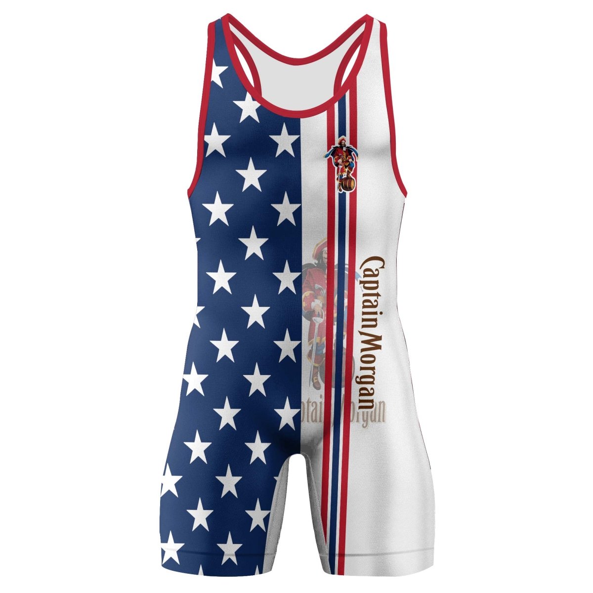 Captain Morgan Fourth Of July Wrestling Singlet - VinoVogue.com
