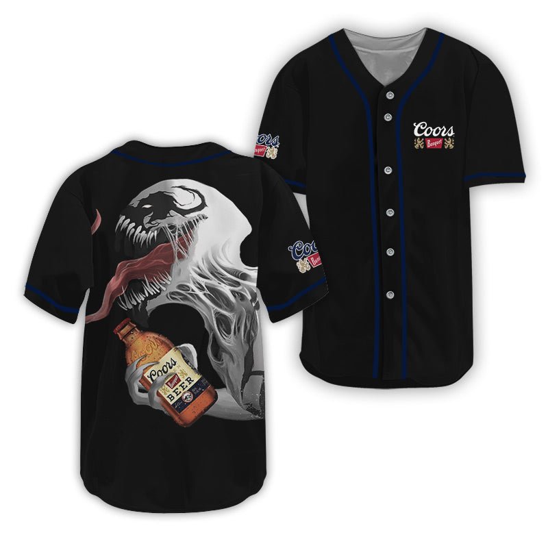 Coors Banquet Anti - Venom Baseball Jersey - VinoVogue.com