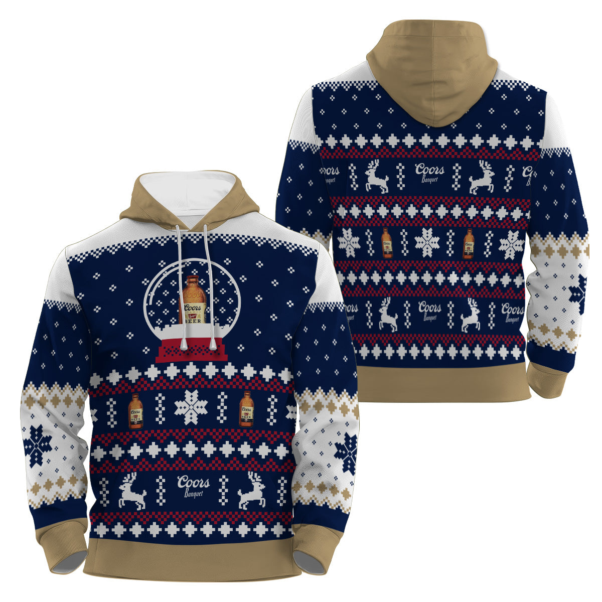 Coors Banquet Christmas Crystal Ball Pullover & Zip Hoodie