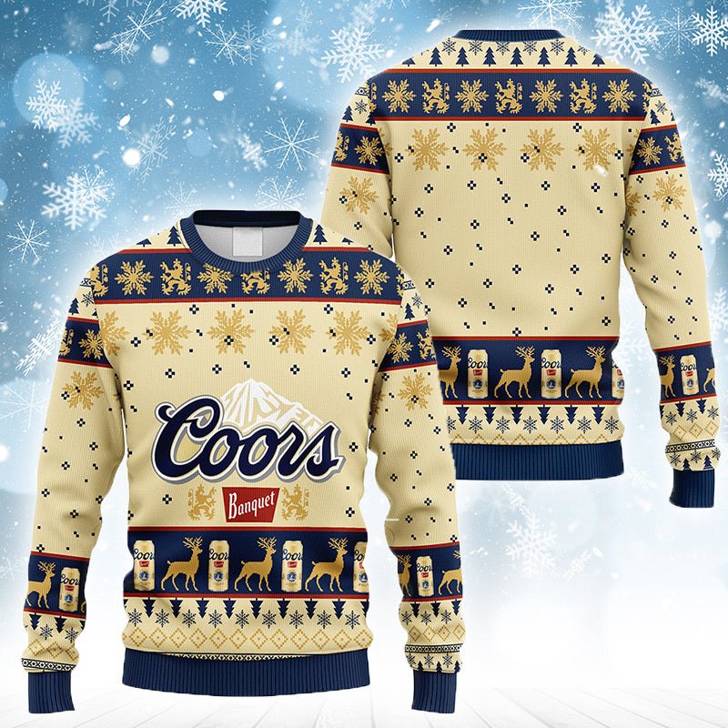 Coors Banquet Christmas Ugly Sweater - VinoVogue.com