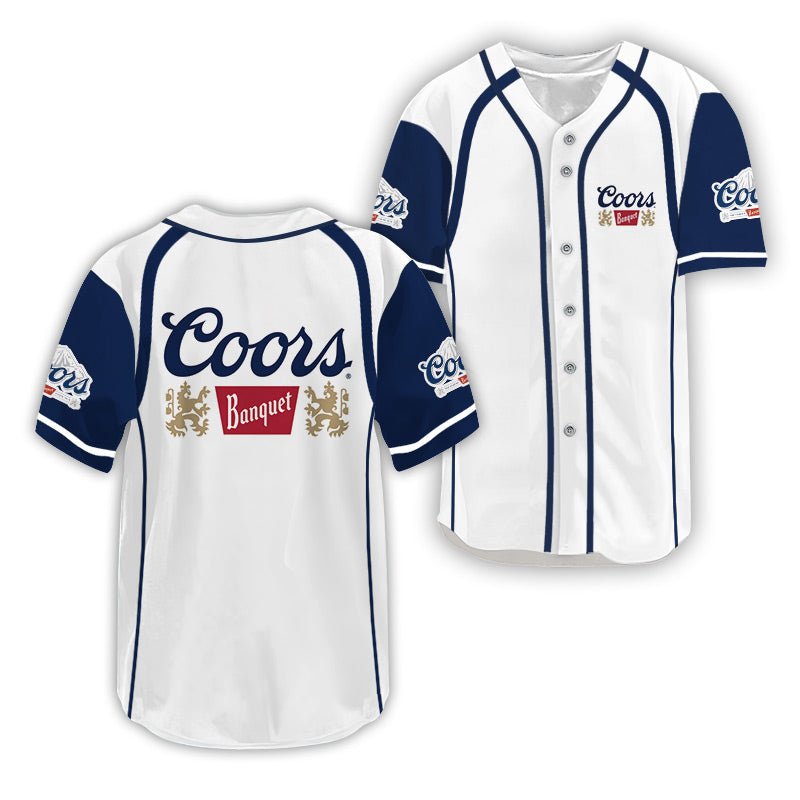 Coors Banquet Dual Trim Baseball Jersey - VinoVogue.com
