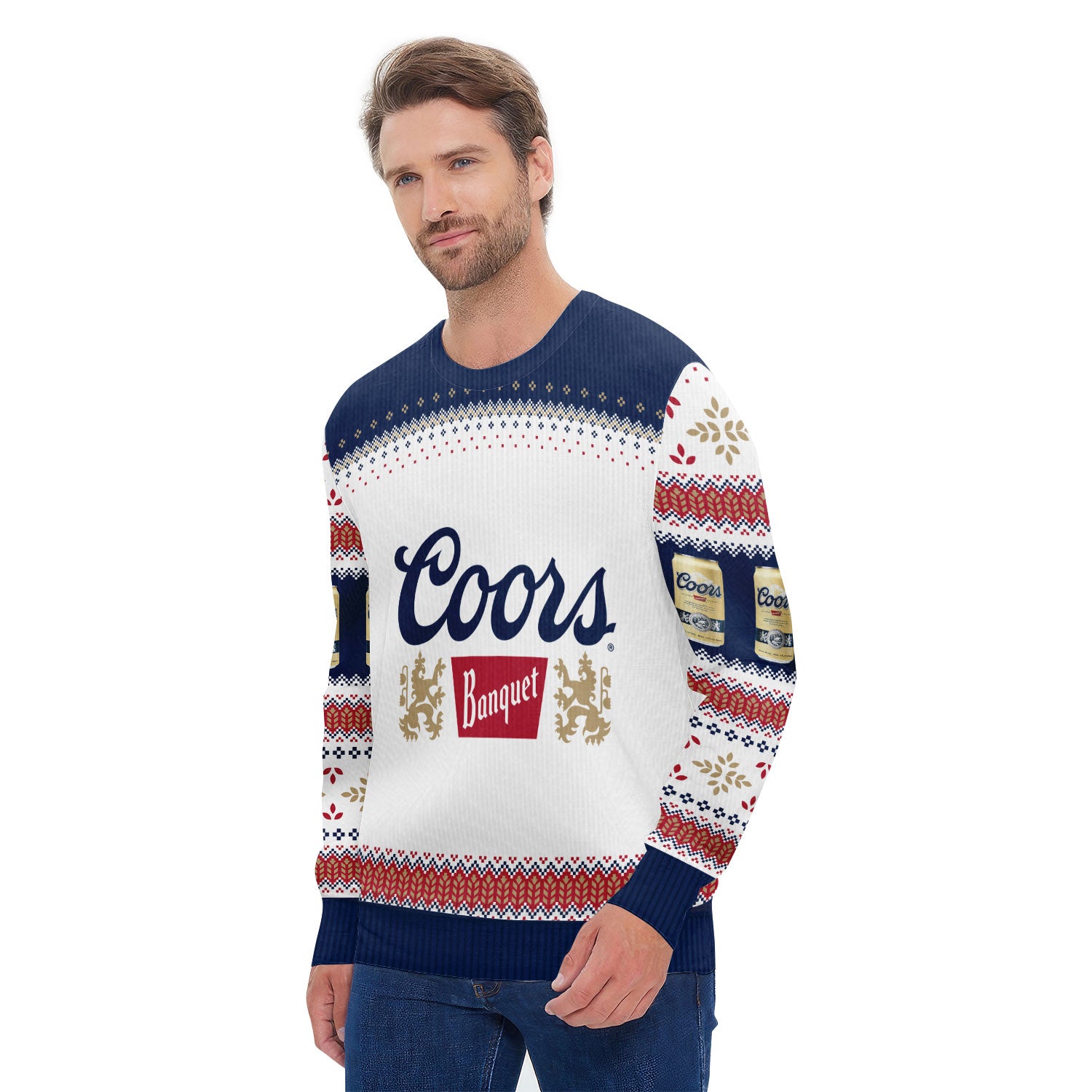 Coors Banquet Festive Holiday Ugly Sweater