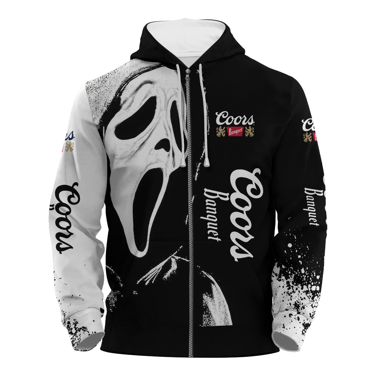 Coors Banquet Ghostface Scream Hoodie & Zip Hoodie