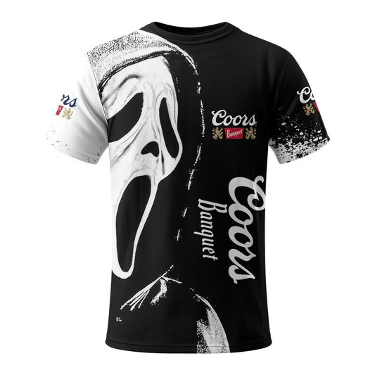 Coors Banquet Ghostface Scream T-Shirt - VinoVogue.com