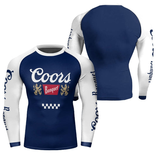 Coors Banquet Navy Rash Guard - VinoVogue.com
