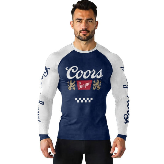 Coors Banquet Navy Rash Guard - VinoVogue.com