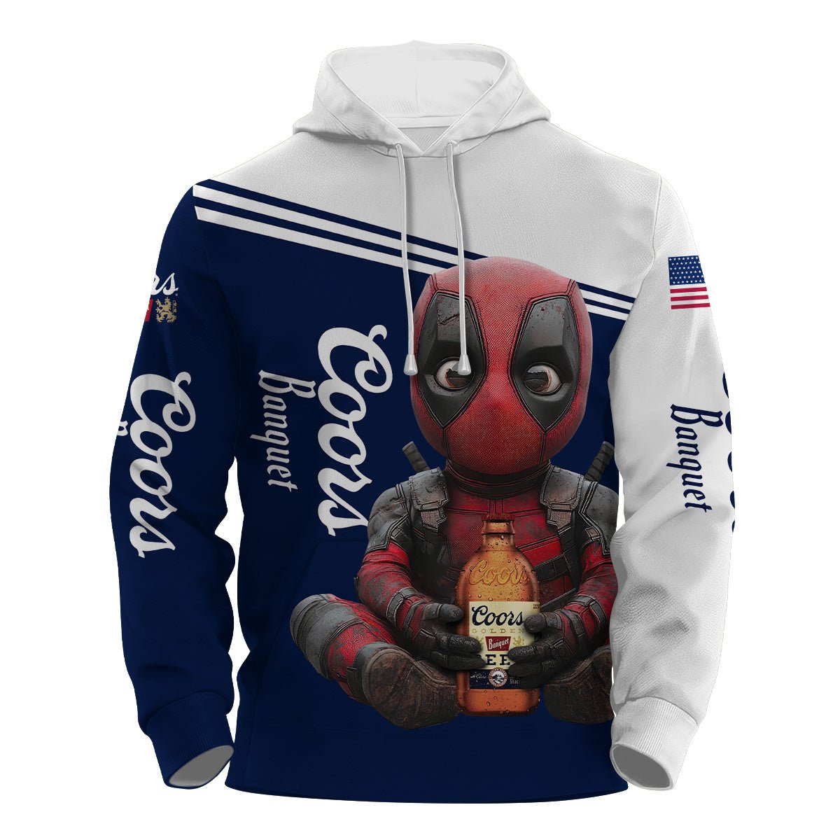 Coors Banquet Time with Deadpool Hoodie & Zip Hoodie - VinoVogue.com