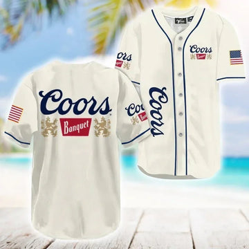 Coors Banquet USA Flag Baseball Jersey - VinoVogue.com
