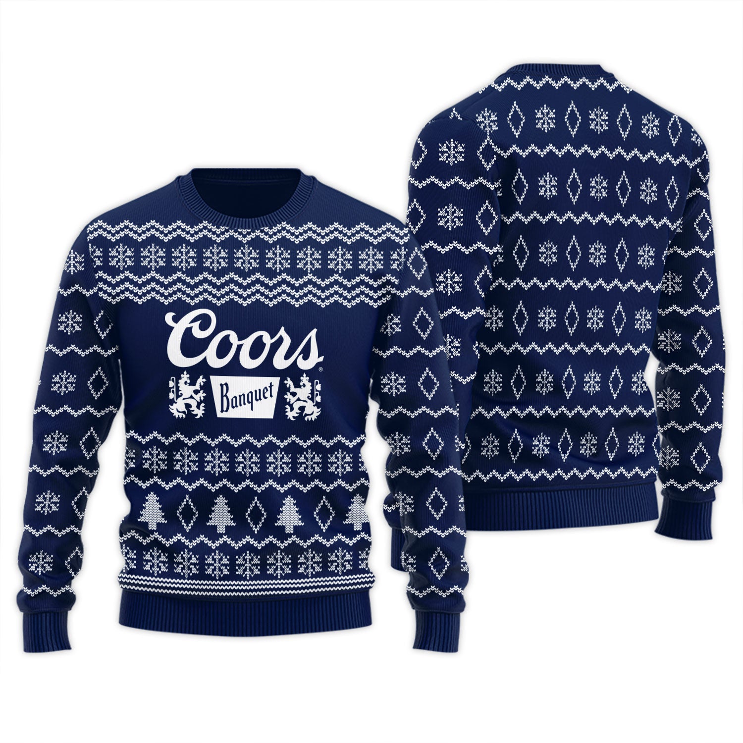 Coors Banquet Winter Festive Ugly Sweater