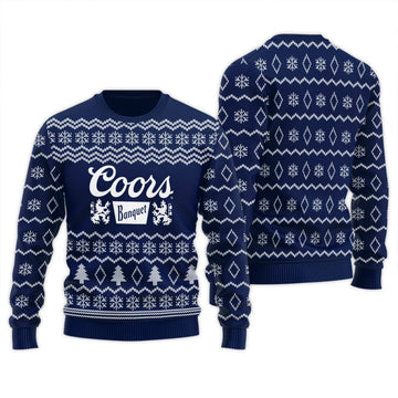 Coors Banquet Winter Festive Ugly Sweater