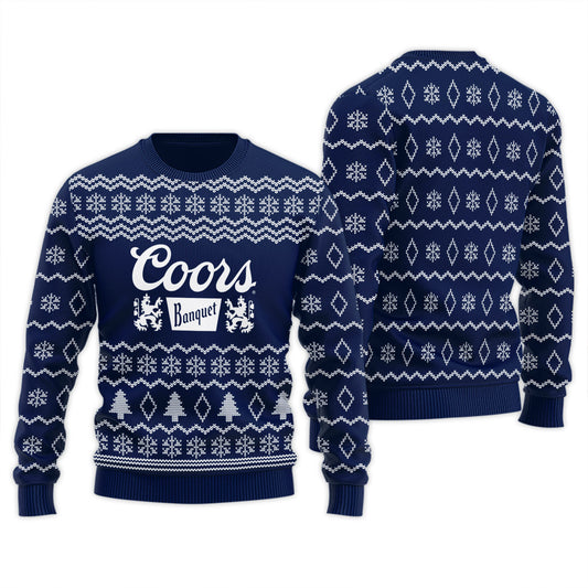Coors Banquet Winter Festive Ugly Sweater