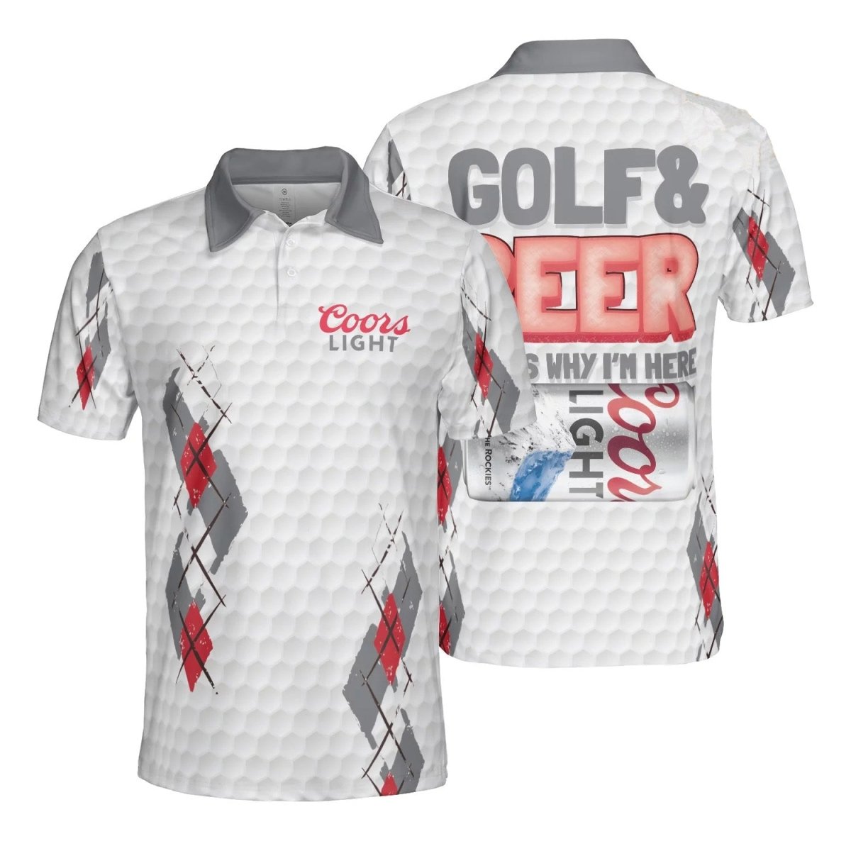 Coors Light Beer & Golf Polo Shirt - VinoVogue.com