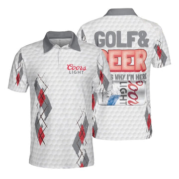 Coors Light Beer & Golf Polo Shirt - VinoVogue.com
