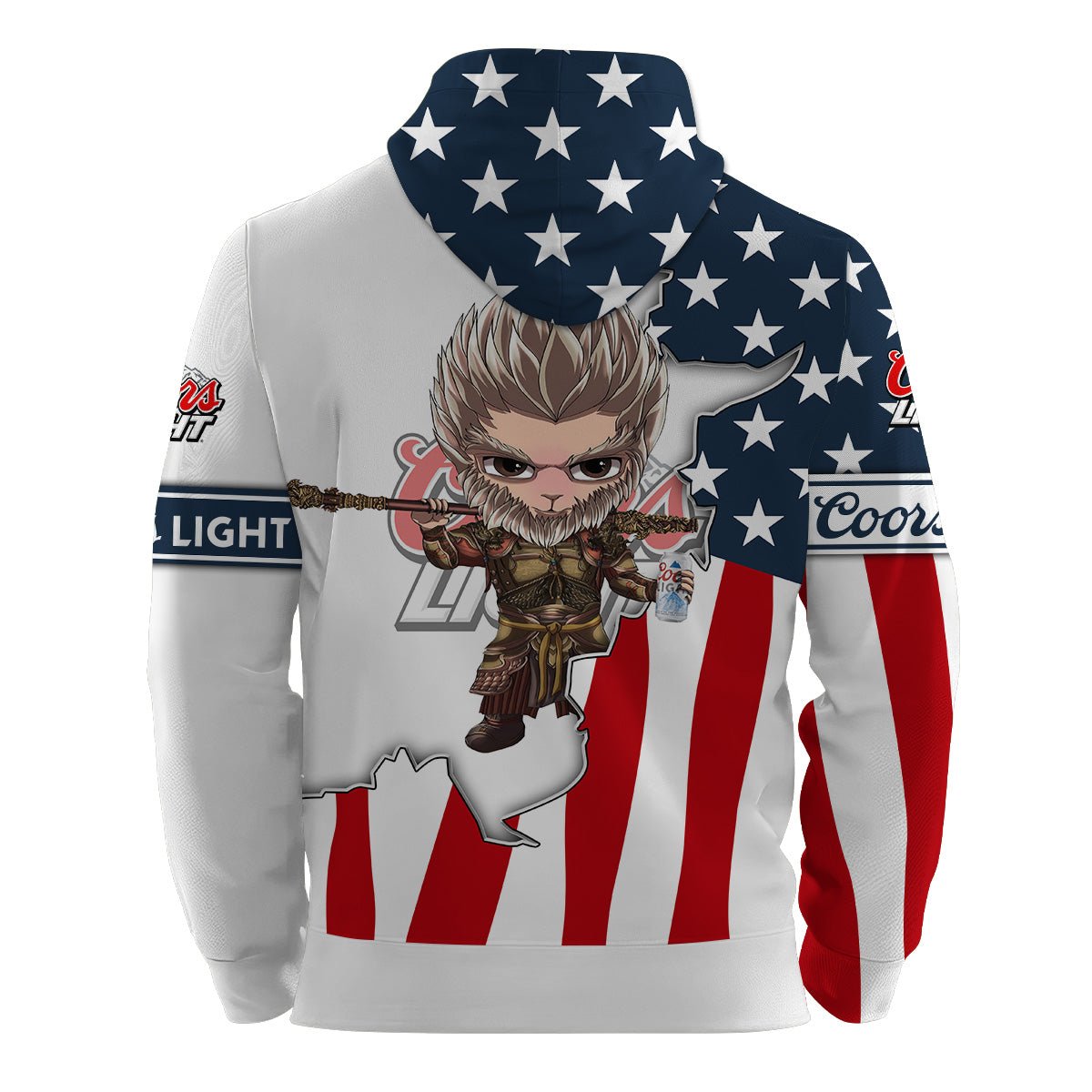 Personalized Coors Light Black Myth Wukong Hoodie & Zip Hoodie - VinoVogue.com