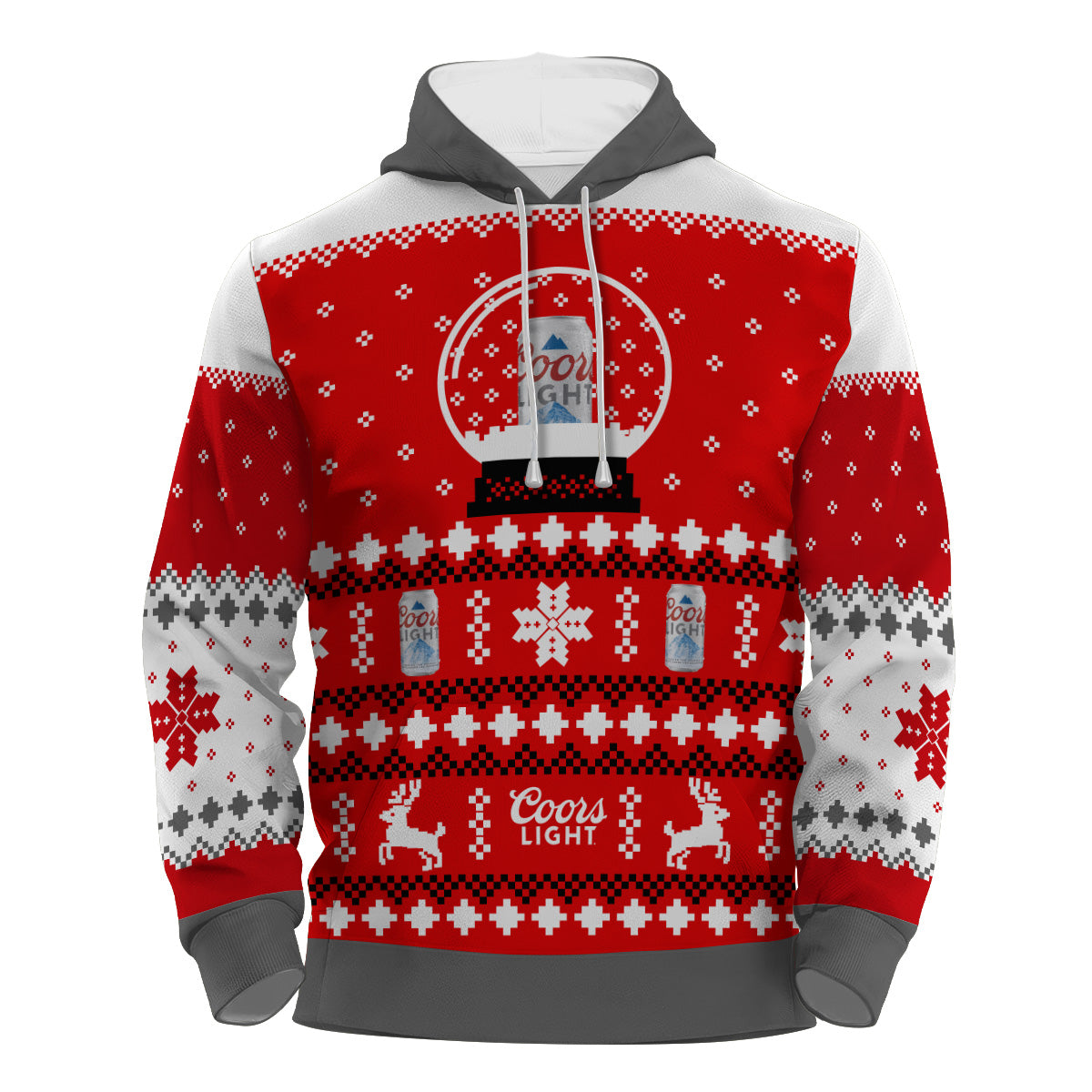 Coors Light Christmas Crystal Ball Pullover & Zip Hoodie