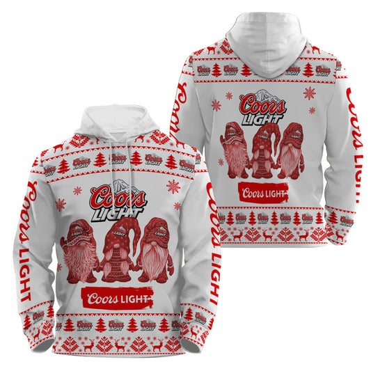 Coors Light Christmas Gnomies Pullover & Zip Hoodie