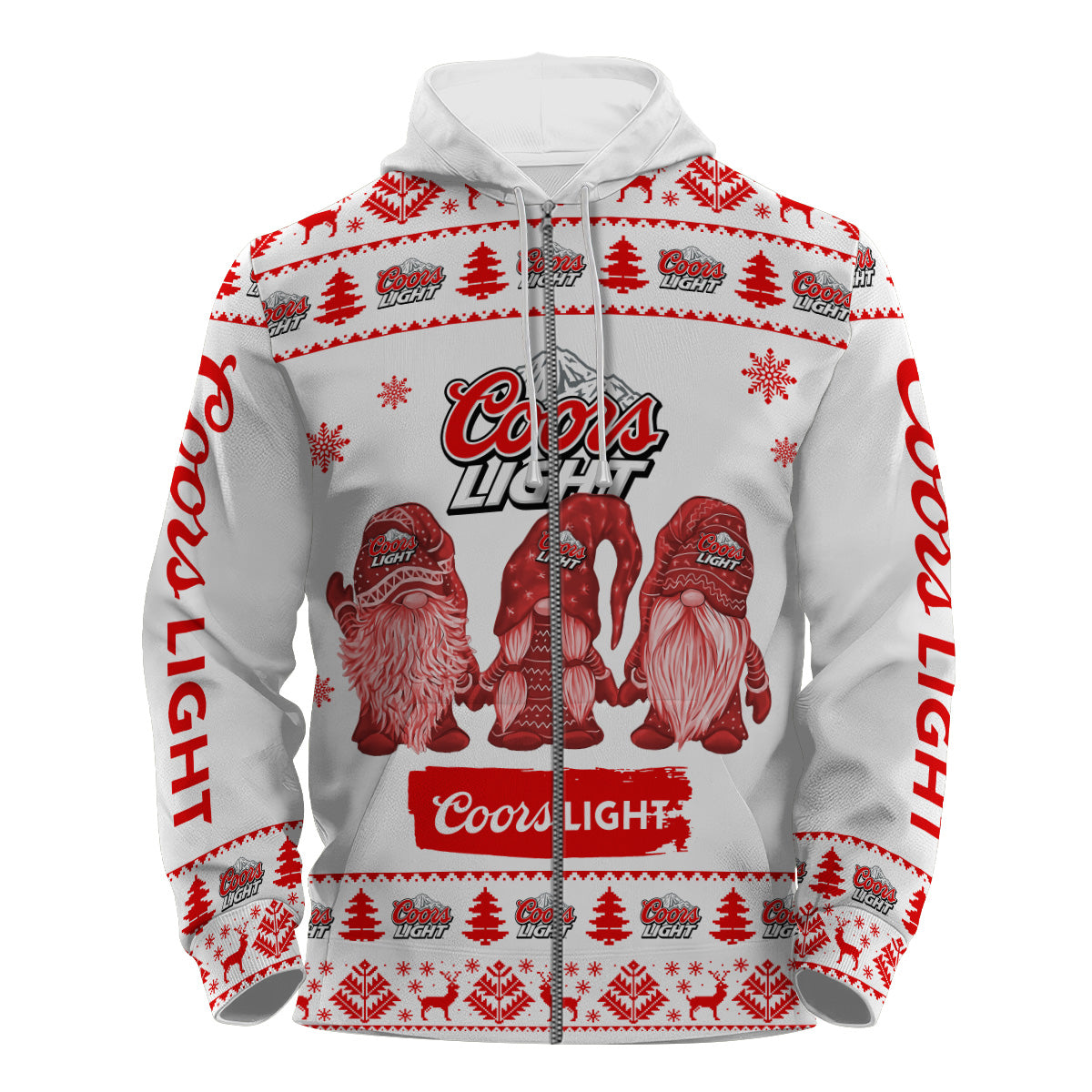 Coors Light Christmas Gnomies Pullover & Zip Hoodie